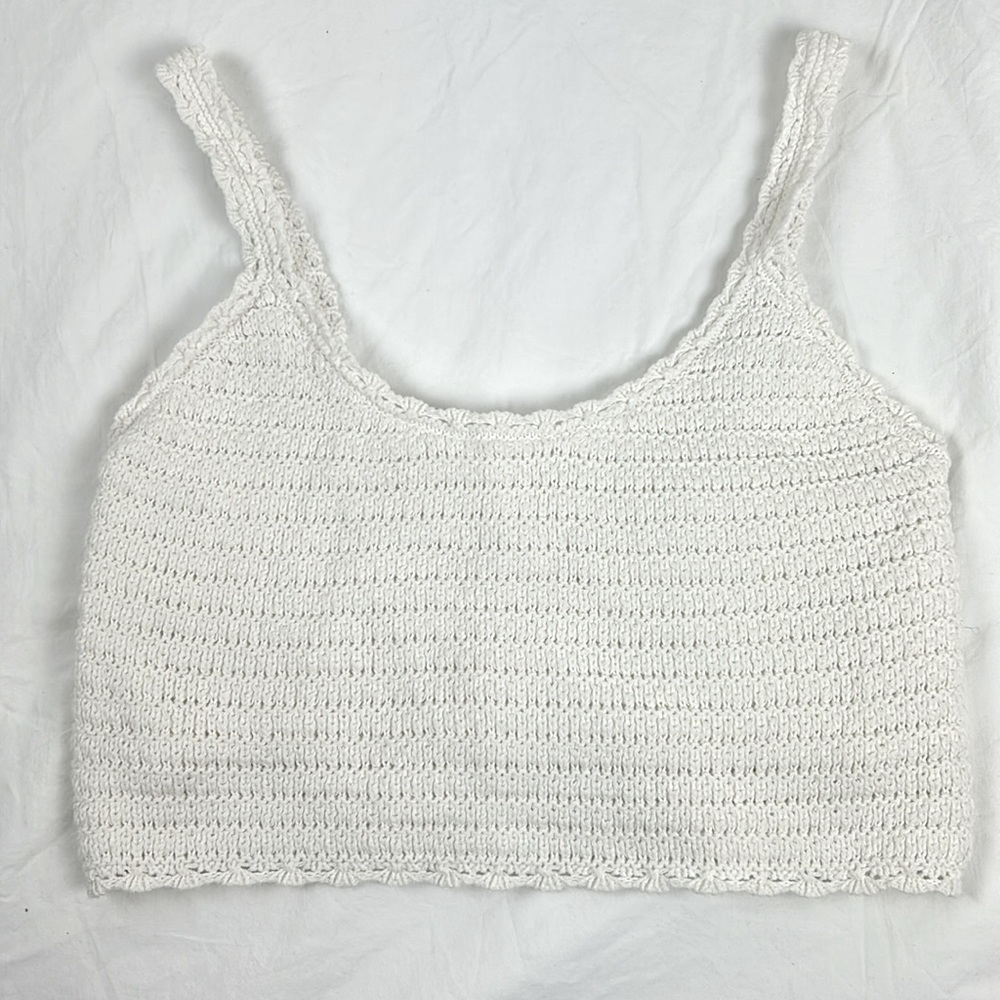 NWT Aerie crochet cropped tank size xs